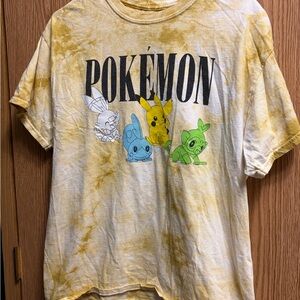 Pokémon graphic tie die tshirt